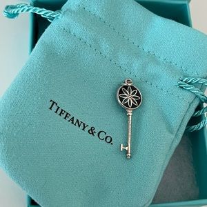Tiffany Sterling Silver Daisy Key Pendant